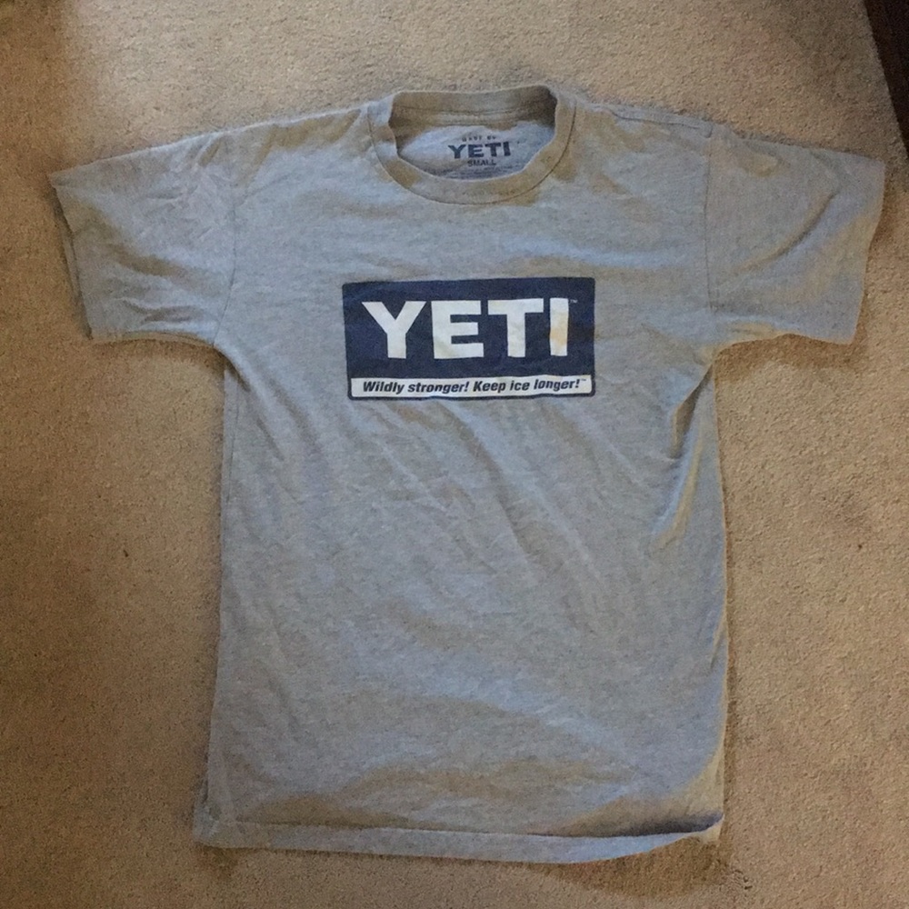 A yeti t-shirt